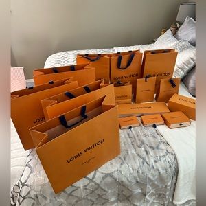 Louis Vuitton Bag & Boxes Bundle